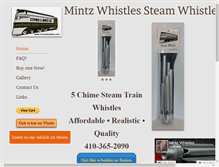 Tablet Screenshot of mintzwhistles.com